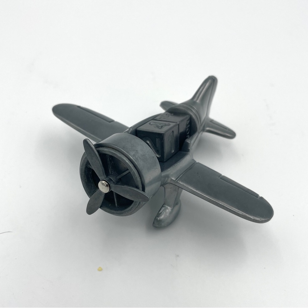 Vintage Heavy Pewter Airplane desktop model